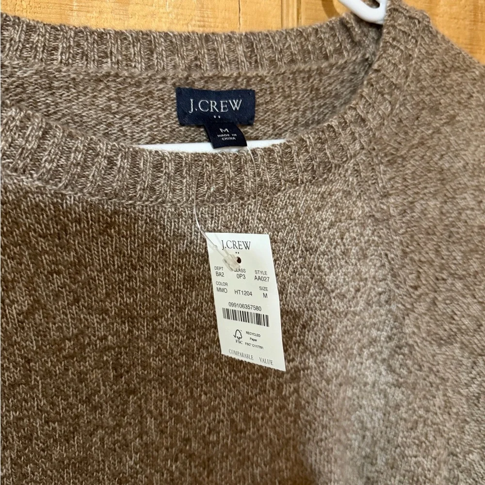 J.Crew Heathered Brown Knit Sweater